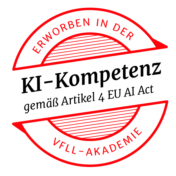 Zertifikat KI-Kompetenz gemäß Artikel 4 EU AI Act (KI-Verordnung) für Franziska Münzberg